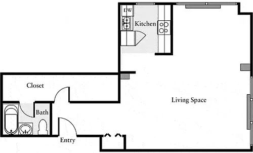 Floor plan Studio