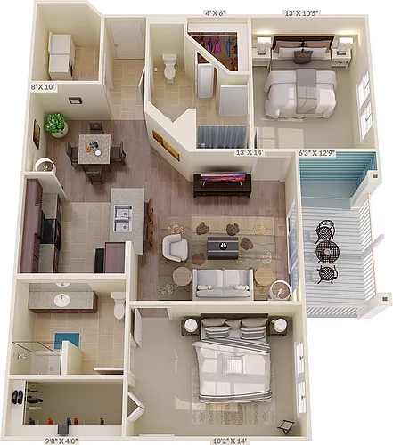 Floor plan The Warick
