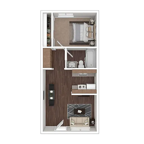 Floor plan 1X1