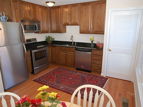 Kitchen with new Cherry 42" cabinets, Granite, and Stainless Steel Appliances