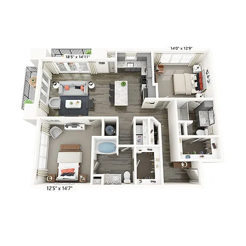 Floor plan Station