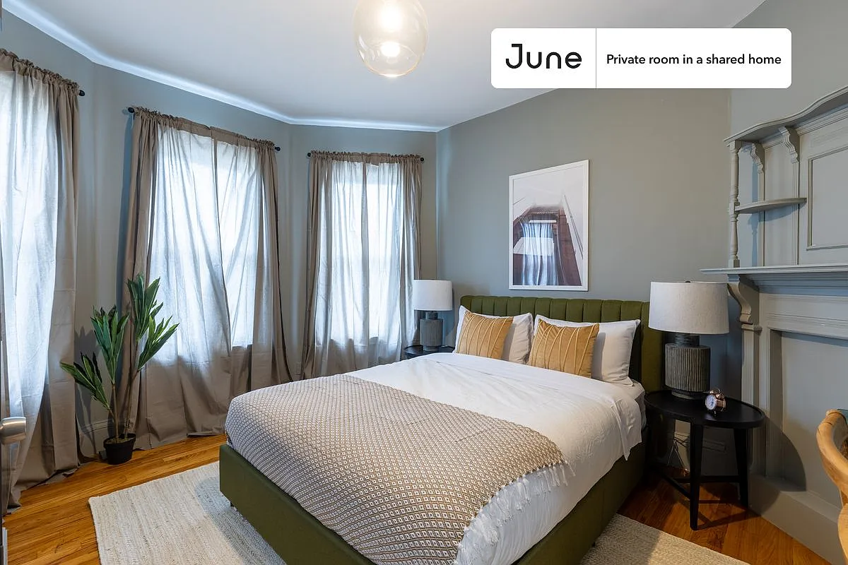 Queen bedroom in 4 bed/1 bath home in JFK/UMass #352 C — Photo 1