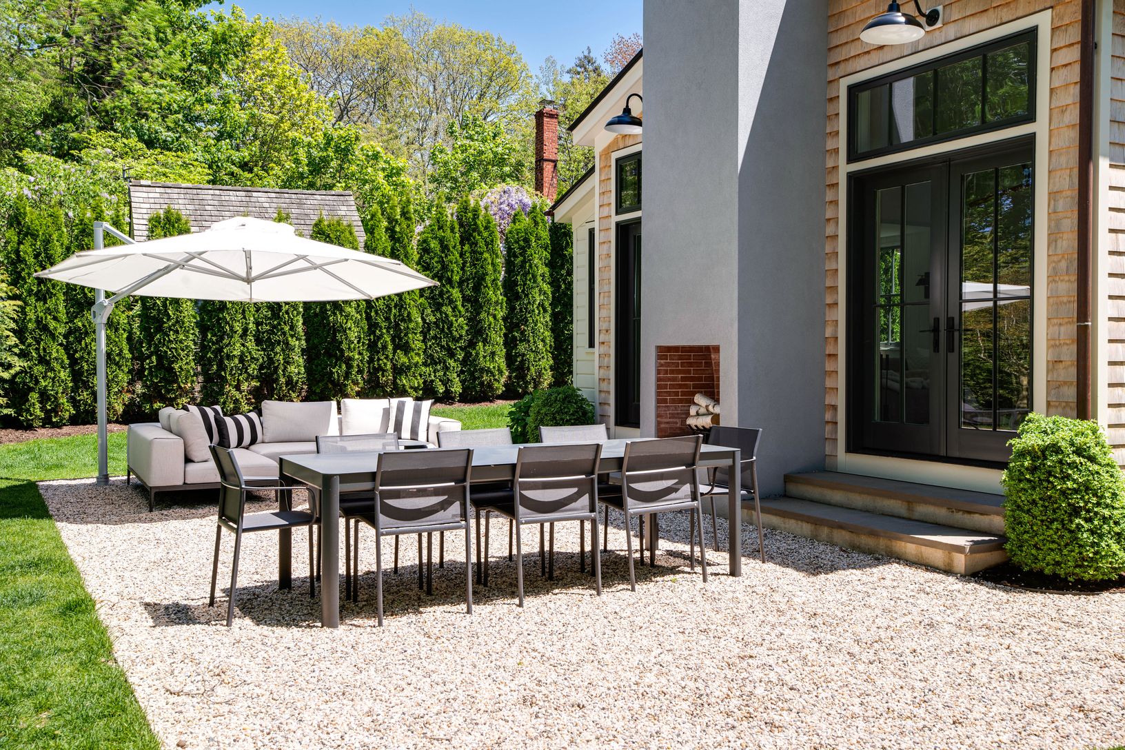  Double sided fireplace