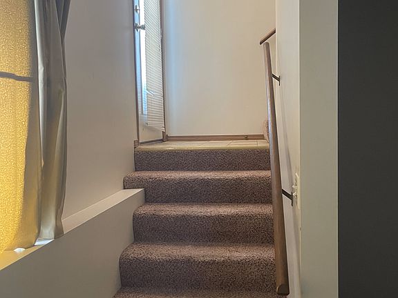 From basement to back door landing
