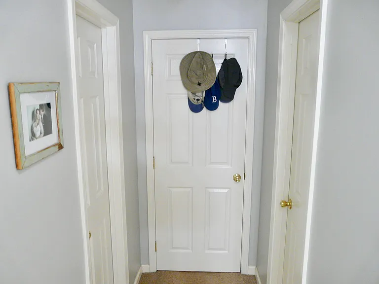 Center door leads into Master Bedroom from Master Bath
Note His/Her closets on both sides!!