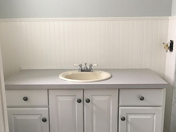 New bathroom cabinet and beadboard