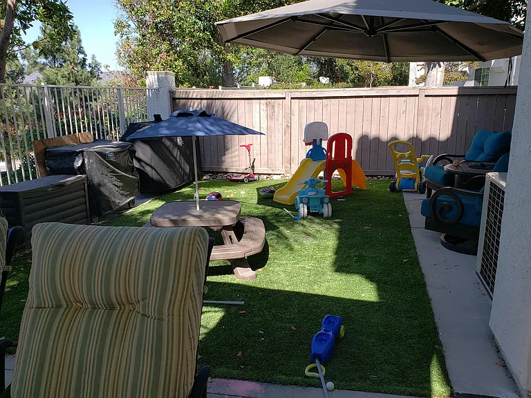 Private patio