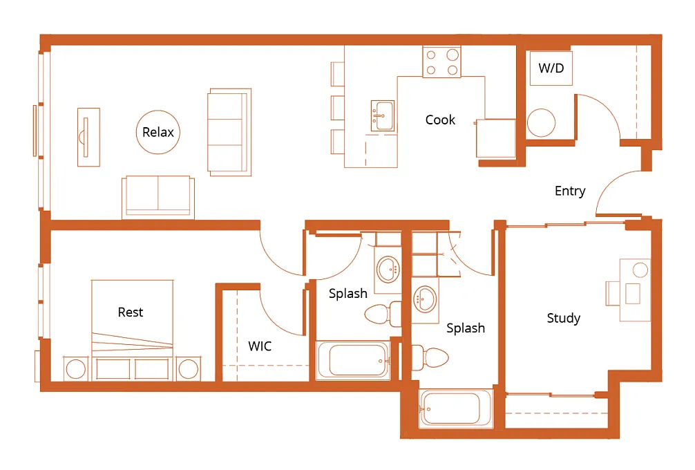 Floor plan Gin Fizz