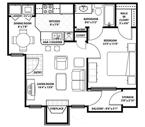 Floor plan A1