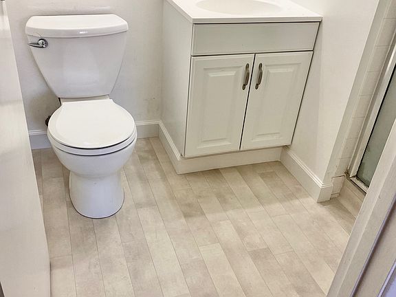 New floors in bathroom!