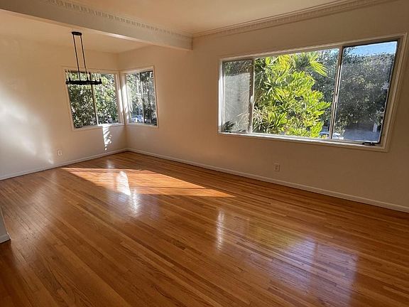 living area and dining room