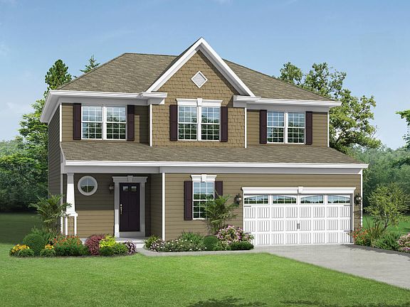 Elevation A Siding Facade Opt Garage Door