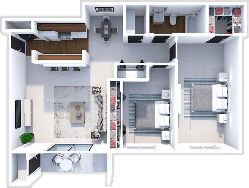 Floor plan 2 Bedroom