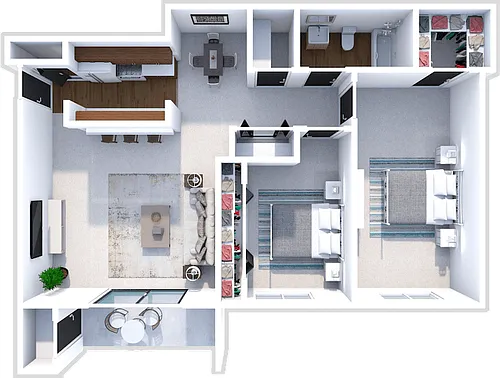 Floor plan 2 Bedroom