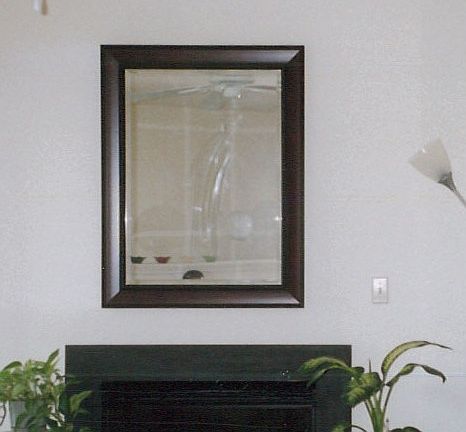 Fireplace & deco mirror