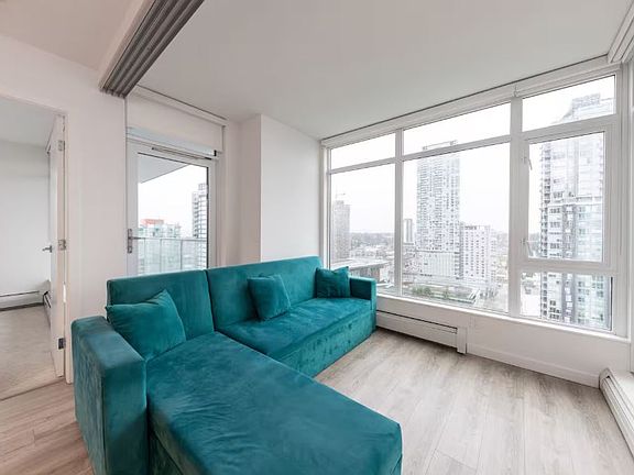 Enjoy stunning views with large windows that overlook the surrounding area.