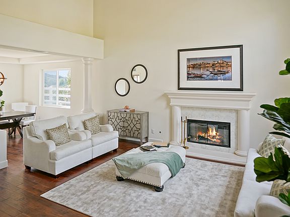 Formal living fireplace