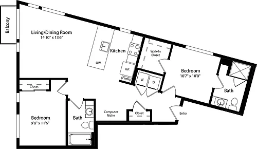 Floor plan B8
