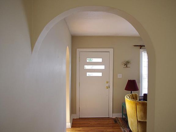 Looking into living room from hallway