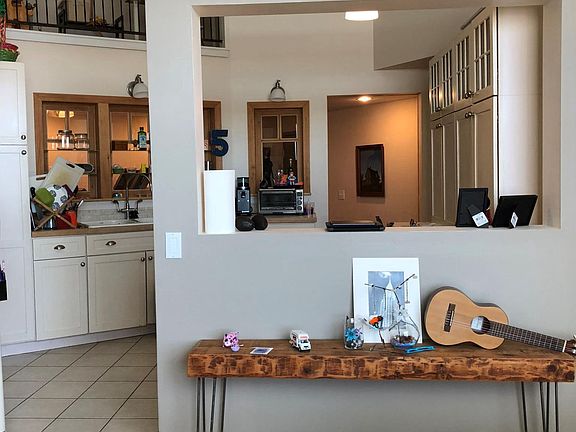 View to kitchen from dining area