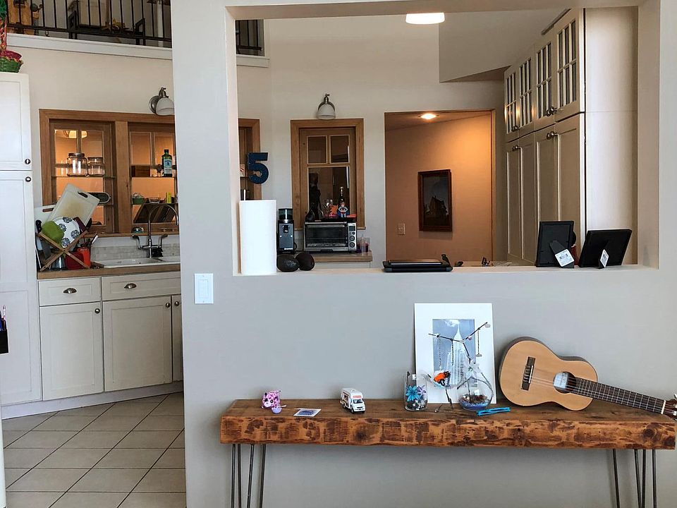 View to kitchen from dining area