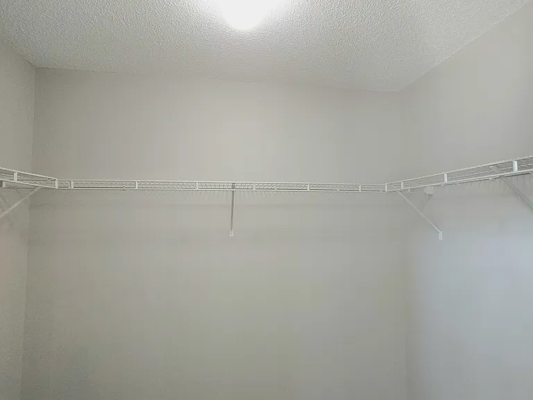 Generous sized attached closet