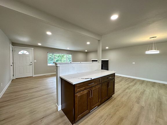 main floor - kitchen; open floor plan