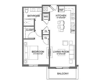 Floor plan A1B