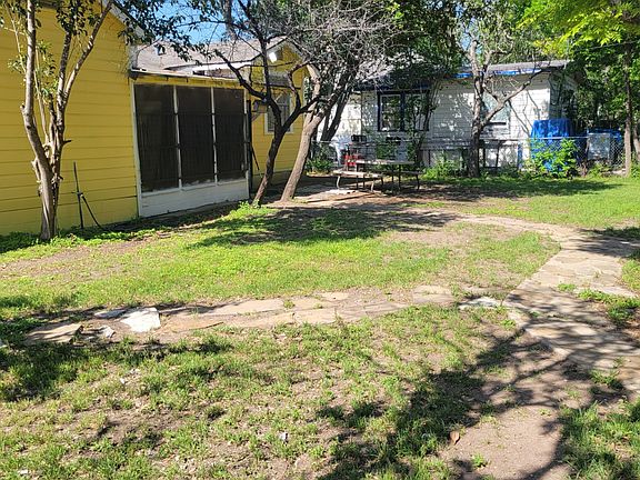 Large, fenced backyard