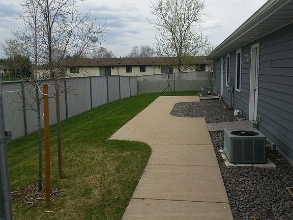 Shared fenced in back yard