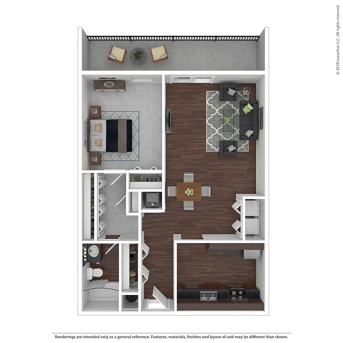 Floor plan 1 Bedroom