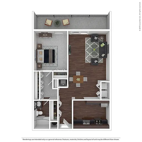 Floor plan 1 Bedroom