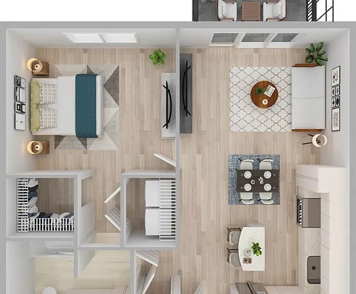 1 Bedroom | 1 Bath | 735 SF 1 Bedroom | 1 Bath | 735 SF