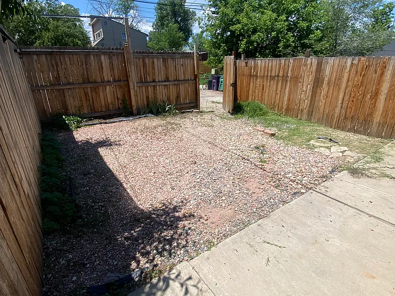 Private backyard
