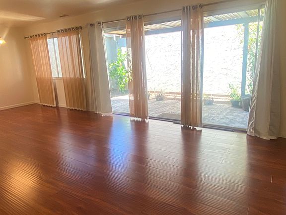 Living room and dining room
