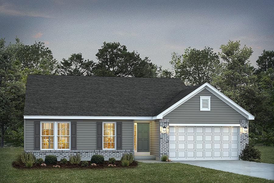 Elevation A with Brick