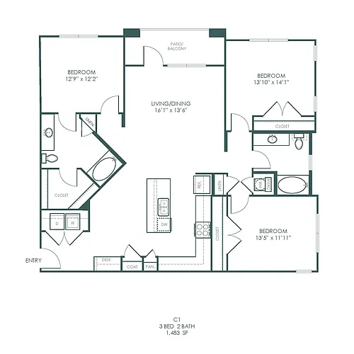 Floor plan C1- Attainable