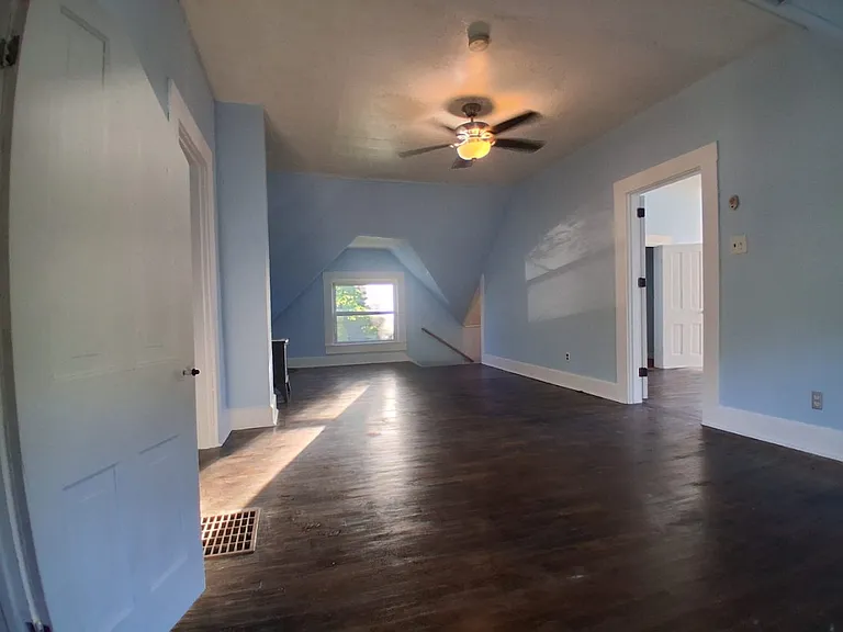 upstairs