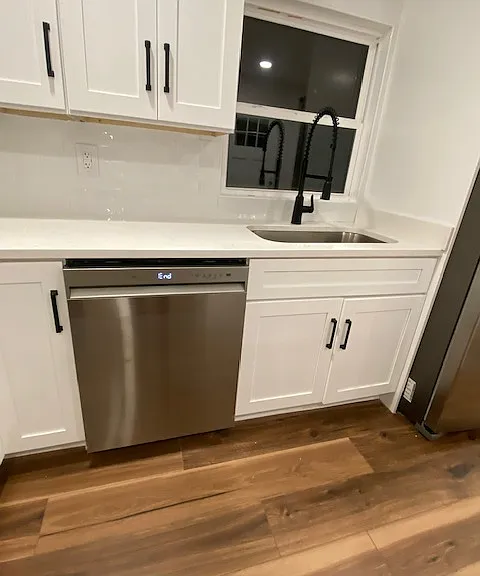 kitchen sink and dishwasher
