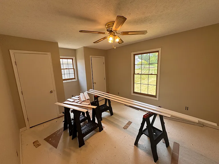 Bedroom #3. All trim painted white. Flooring coming soon