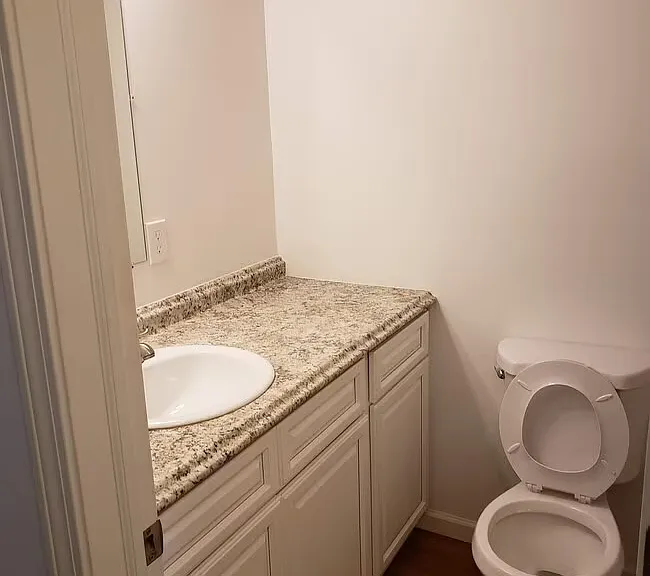 Bathroom with plenty of counter space.