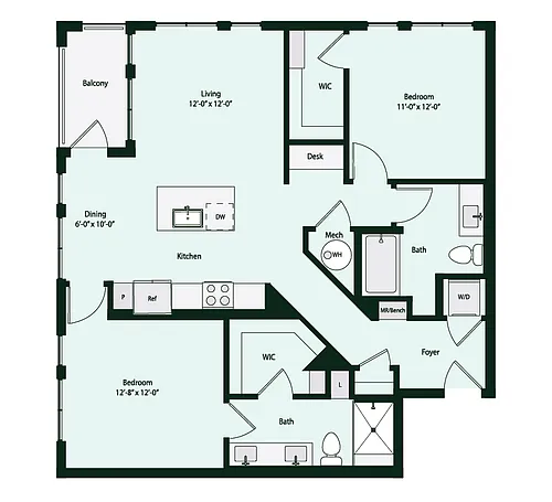 Floor plan B2-1