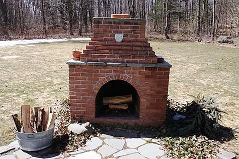 outdoor fireplace