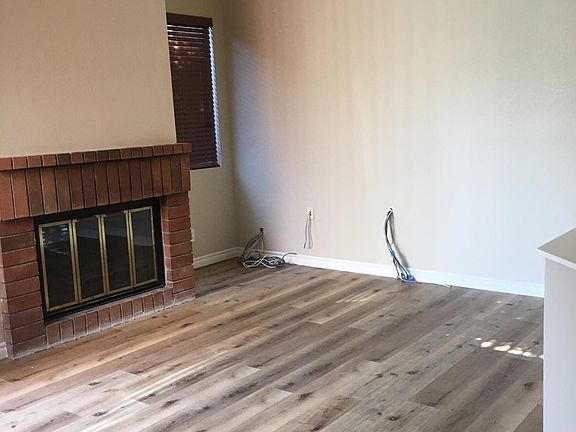 Downstairs living room, new wood floors