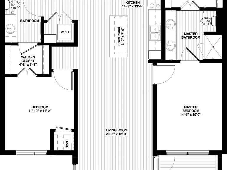 The Island Residences at Carlson Center - Grays - 2 Beds - 2 Baths - 1139 Sq. ft.