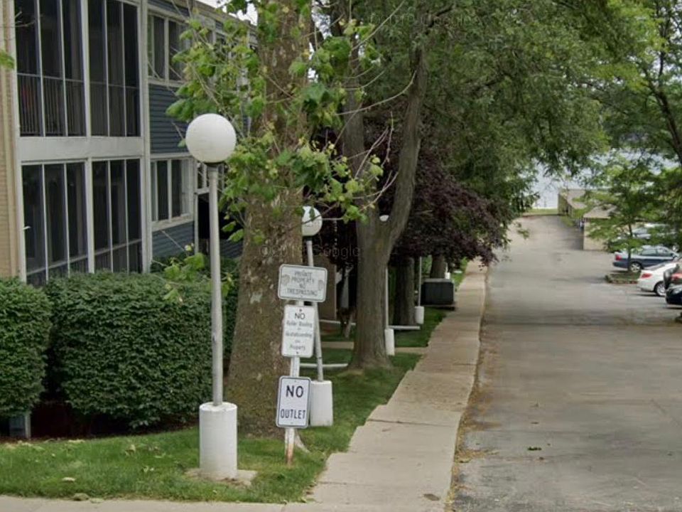 Street in Front of building.
