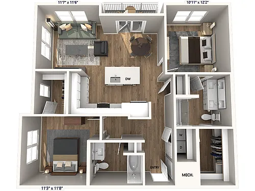 Floor plan B1-1136