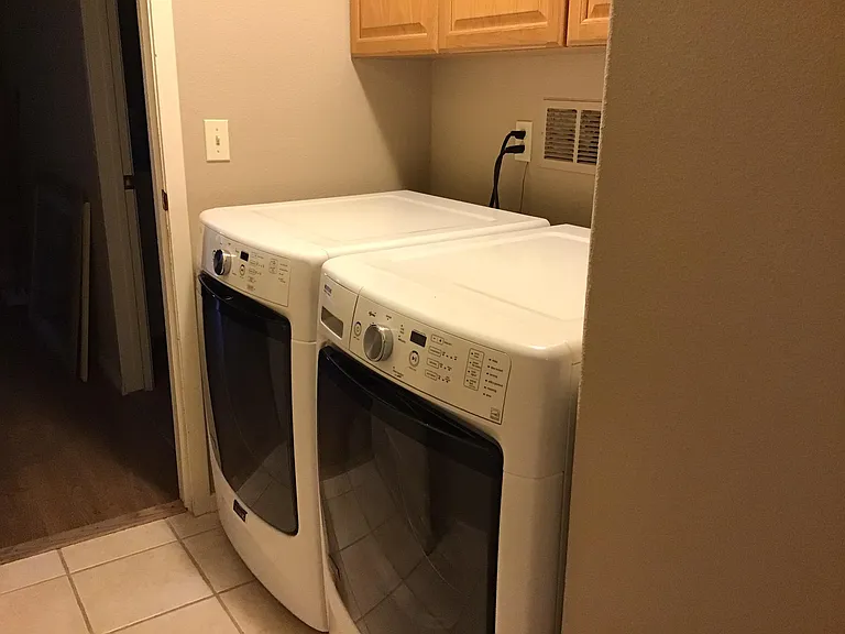 High efficiency Maytag washer & gas dryer