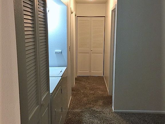 New paint, wooden tri fold doors, 10/16