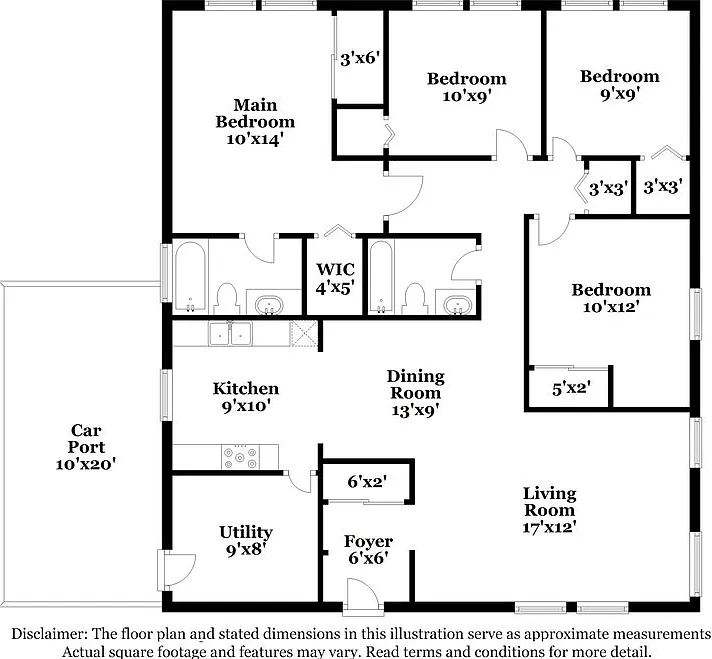 4 bed, 2.0 bath, 1314 sqft, $4,050 — Photo 2